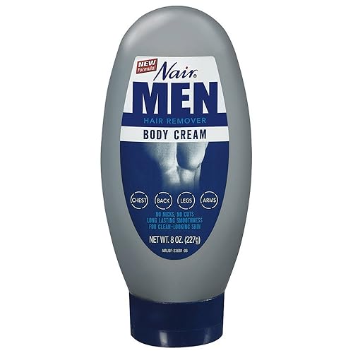 Nair Hair Remover For Men - 8 Oz Body Cream, Smooth Skin Formula, Easy Application