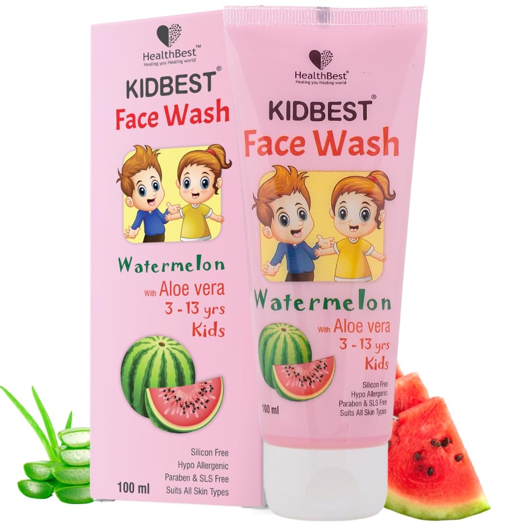 Healthbest Kids Multivitamin Face Wash - Natural, Tear-Free, 100Ml For Sensitive Skin