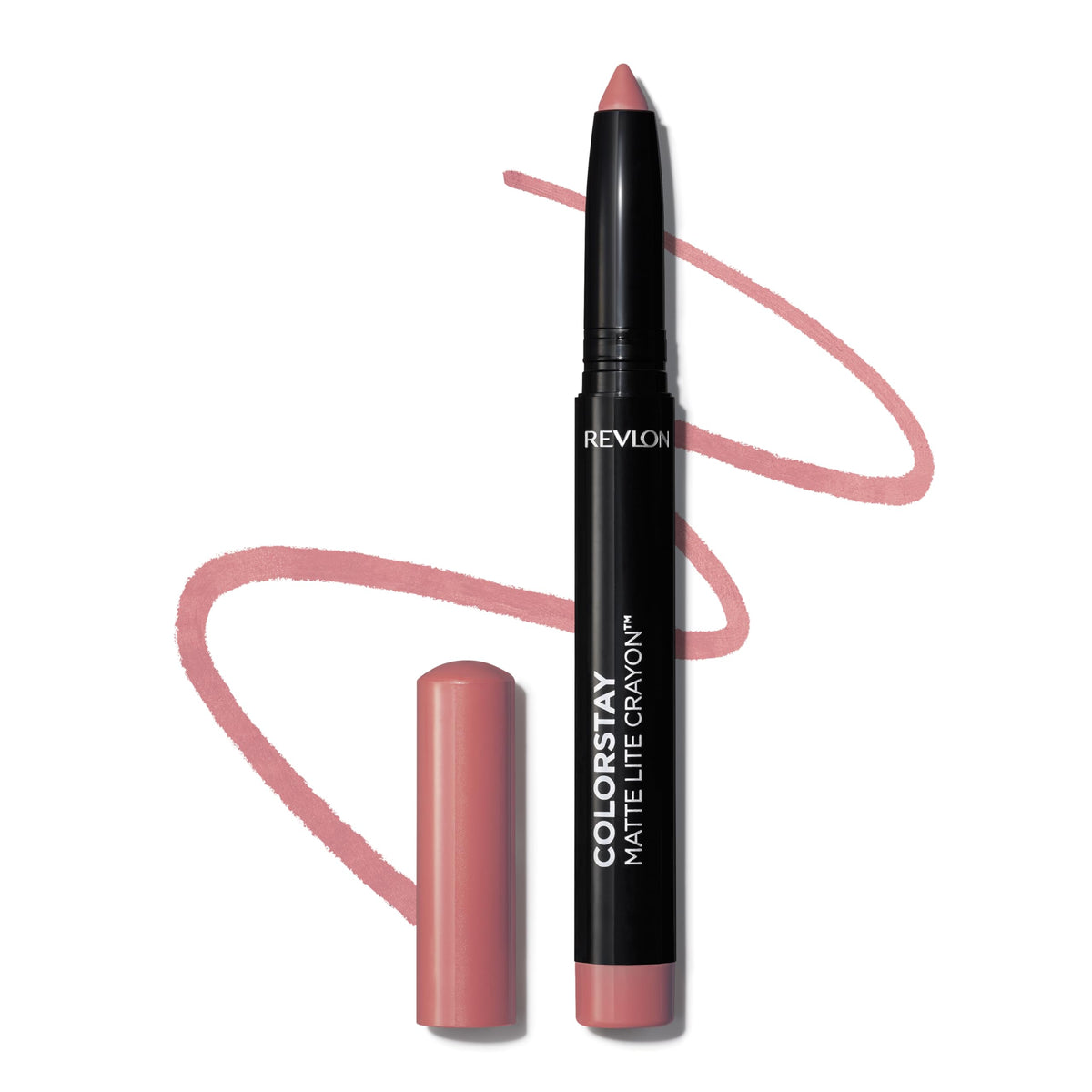 Revlon Colorstay Matte Lite Crayon Lipstick, Smudge-Proof, Water-Resistant, 004 Take Flight