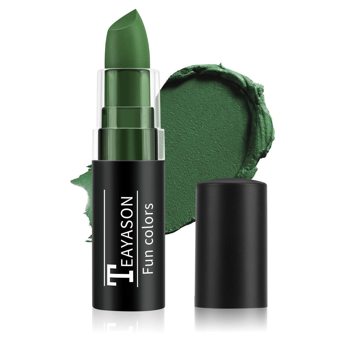 Fivefulu Green Face Paint Stick - Waterproof Matte Lipstick For Halloween & Sports Makeup