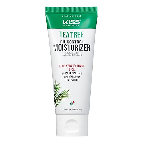 Kiss New York Tea Tree Oil Control Moisturizer For Oily Skin, 3.38 Fl Oz, Korean Skin Care