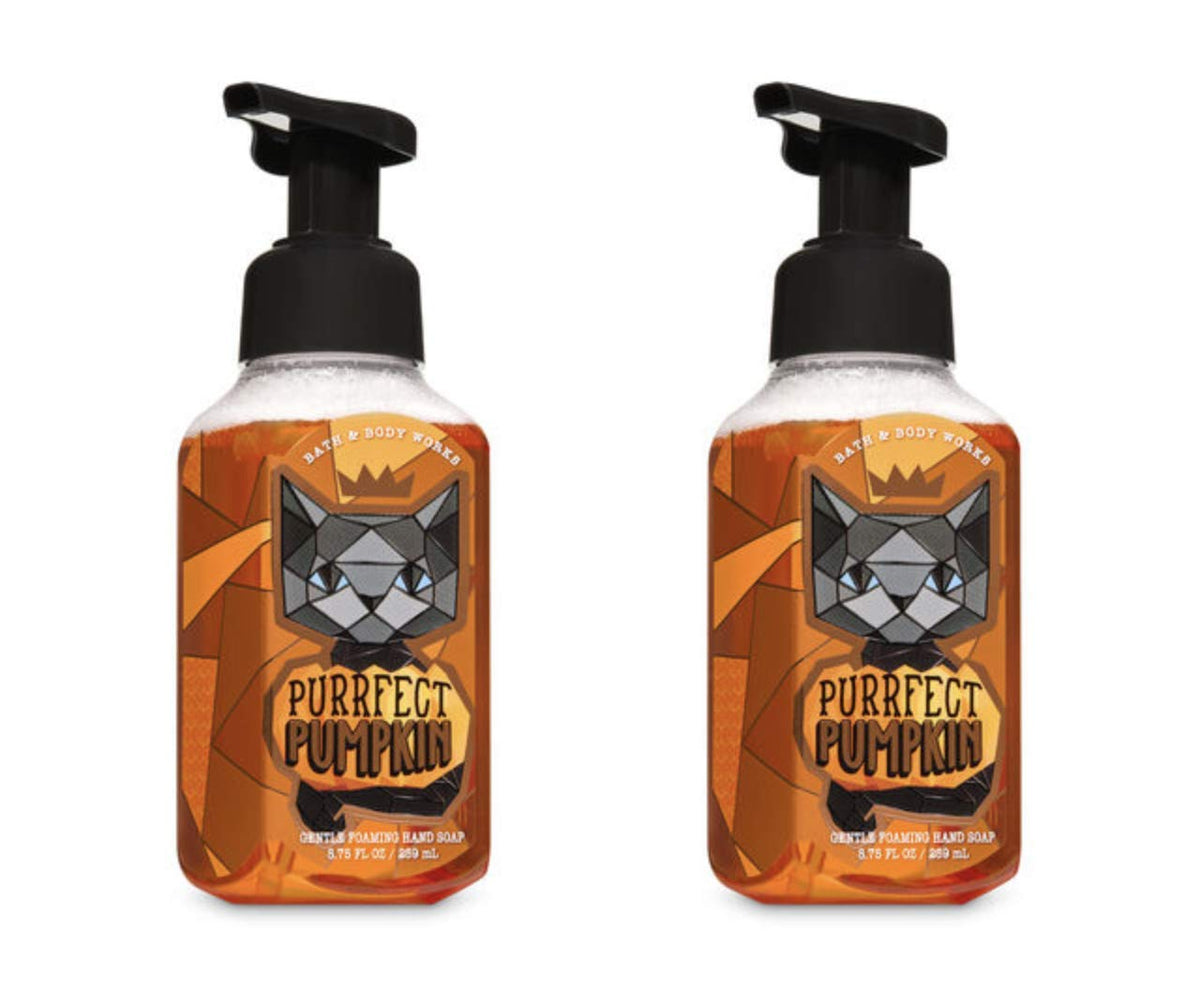 Bath & Body Works Purrfect Pumpkin Foaming Hand Soap - 8.75 Fl Oz (Pack Of 2)