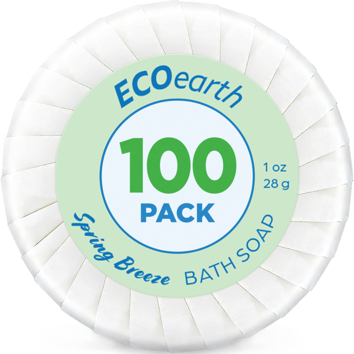 Ecoearth Hotel Soap Bars, 1 Oz (100 Pack) - Travel Size Luxury Bulk Mini Toiletries