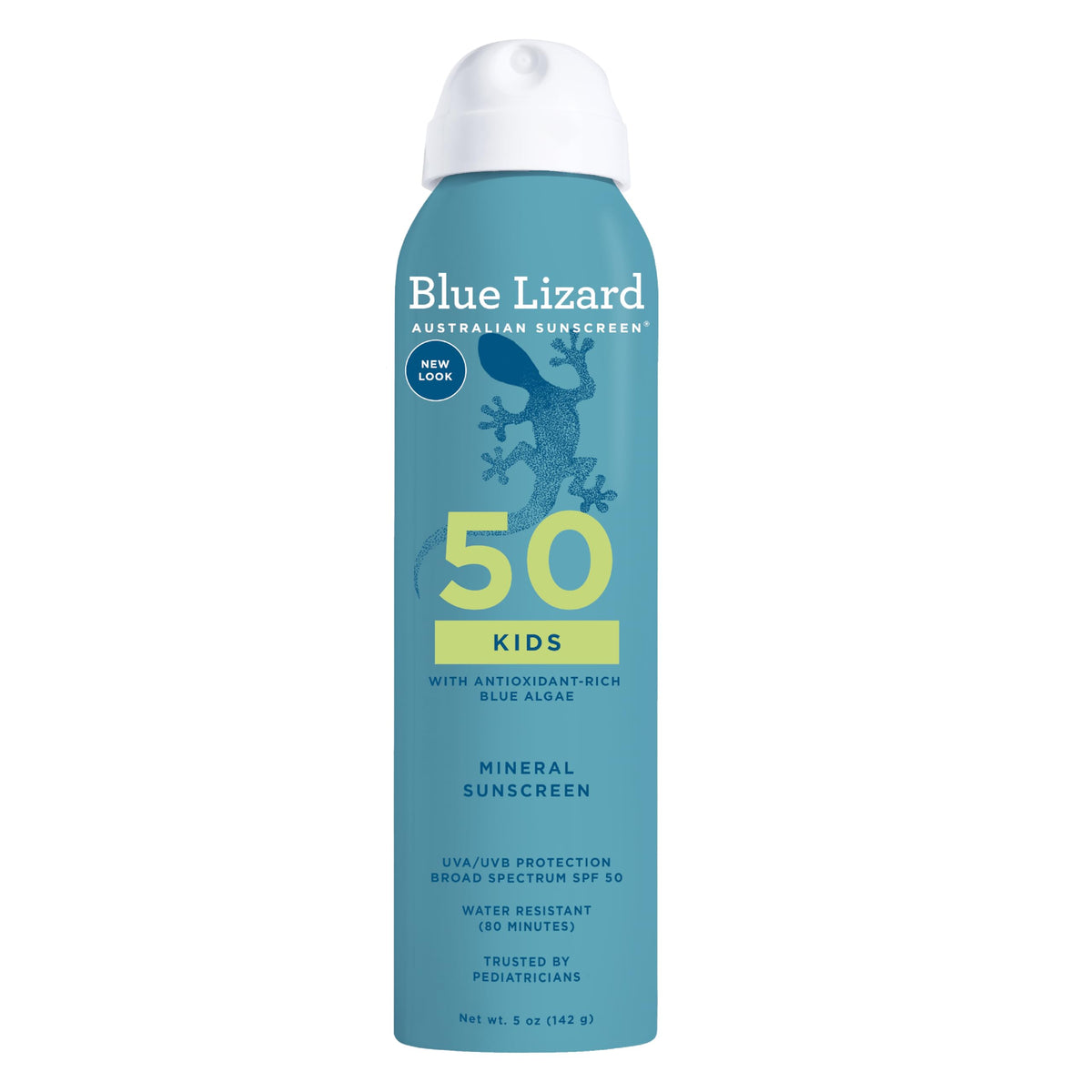 Blue Lizard Kids Sunscreen Spray Spf 50+, Water-Resistant, Zinc Oxide, 5 Fl Oz