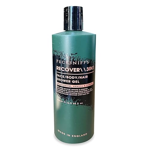 Pecksniff'S Recover Magnesium 3-In-1 Arnica & Pepper Shower Gel, 500Ml/16.9 Fl Oz