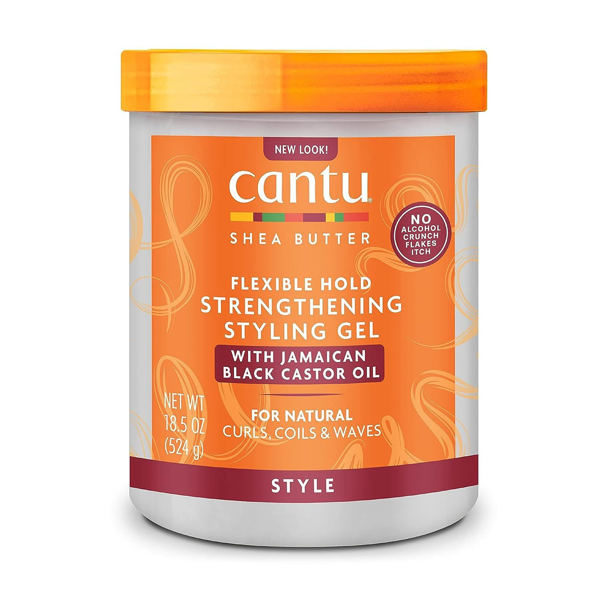 Cantu Shea Butter Maximum Hold Styling Gel With Jamaican Black Castor Oil, 18.5 Oz