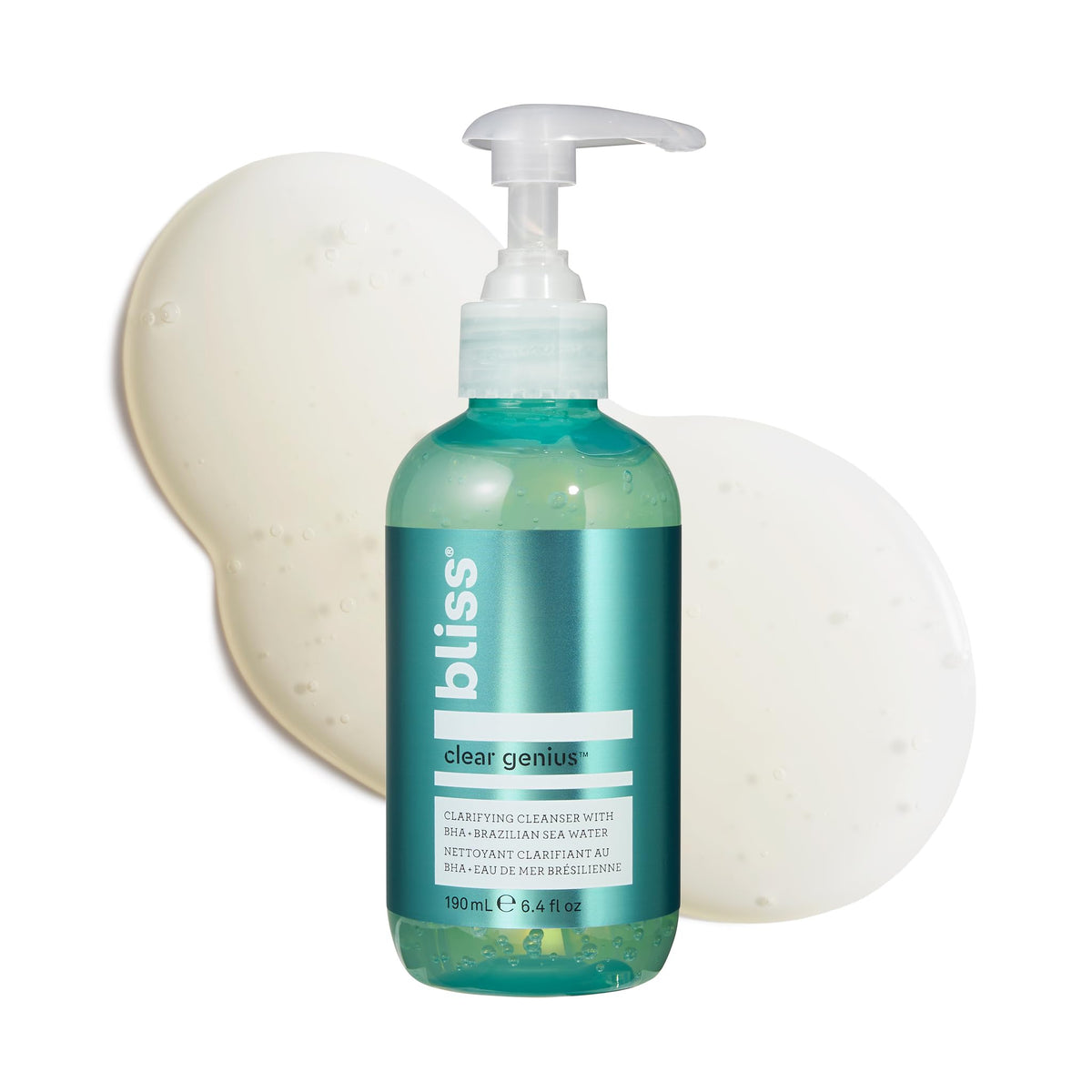 Bliss Clear Genius Gel Cleanser 6.4 Fl Oz - Salicylic Acid, Vegan, Tea Tree, All Skin Types