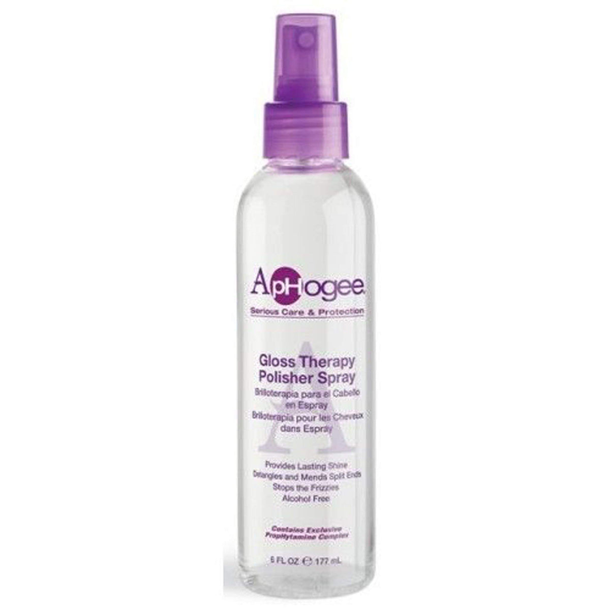 Aphogee Gloss Therapy Hair Polisher - 6 Oz - Shine & Smooth Frizz Control For Healthy Hair