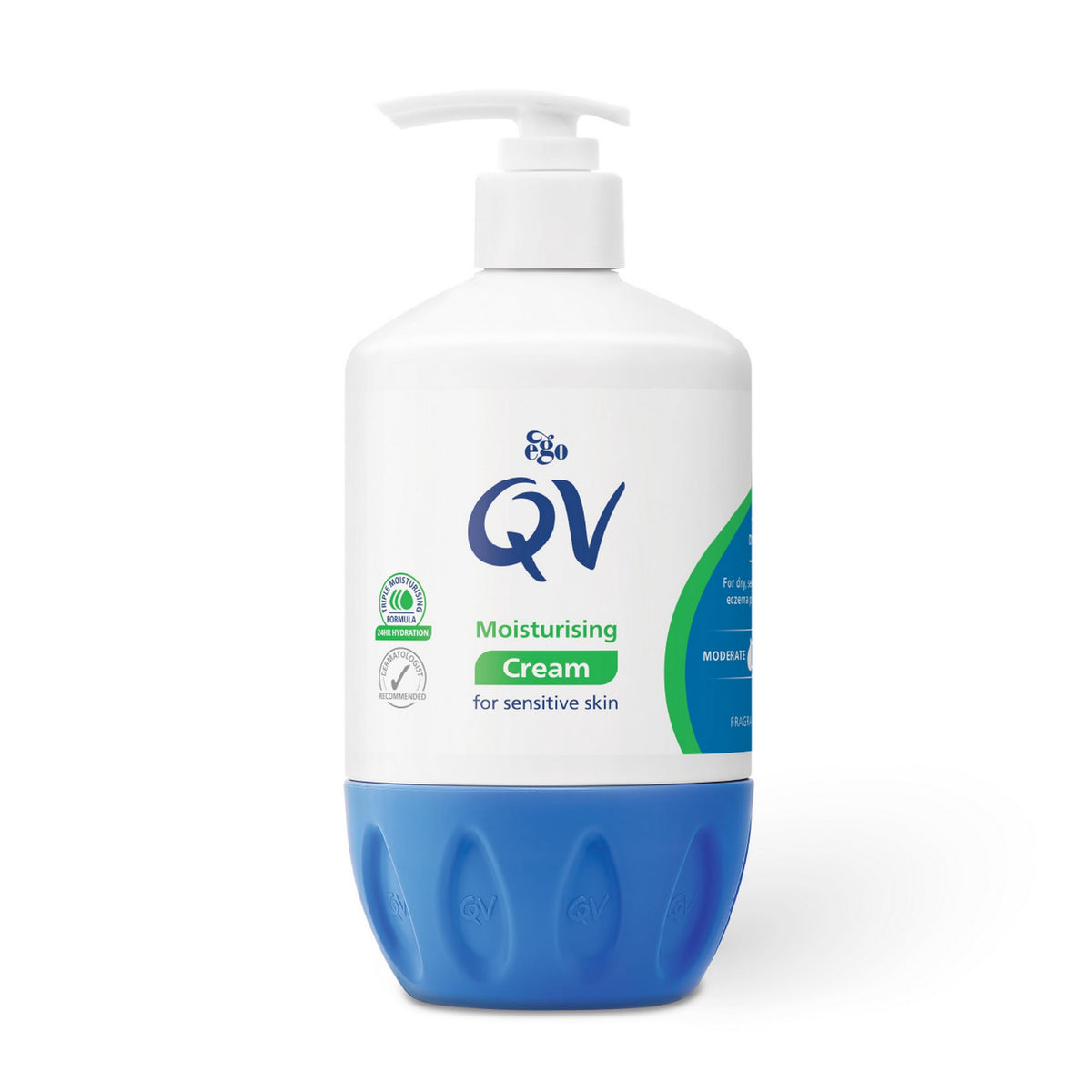 Qv Cream 10% Glycerin 500G - Fragrance-Free Body Moisturiser For Sensitive Skin, Eczema & Psoriasis