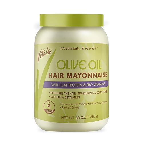 Atlas Ethnic Vitale Olive Oil Hair Mayonnaise 30Oz - Moisturizing For Dry & Damaged Hair