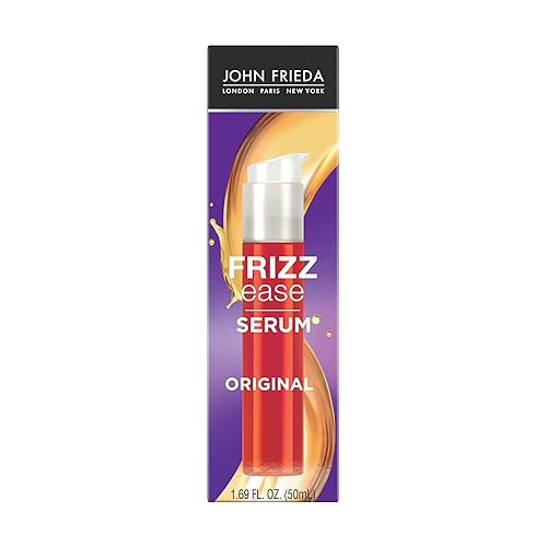 John Frieda Frizz Ease Original Hair Serum, Anti-Frizz Heat Protectant, 1.69 fl oz