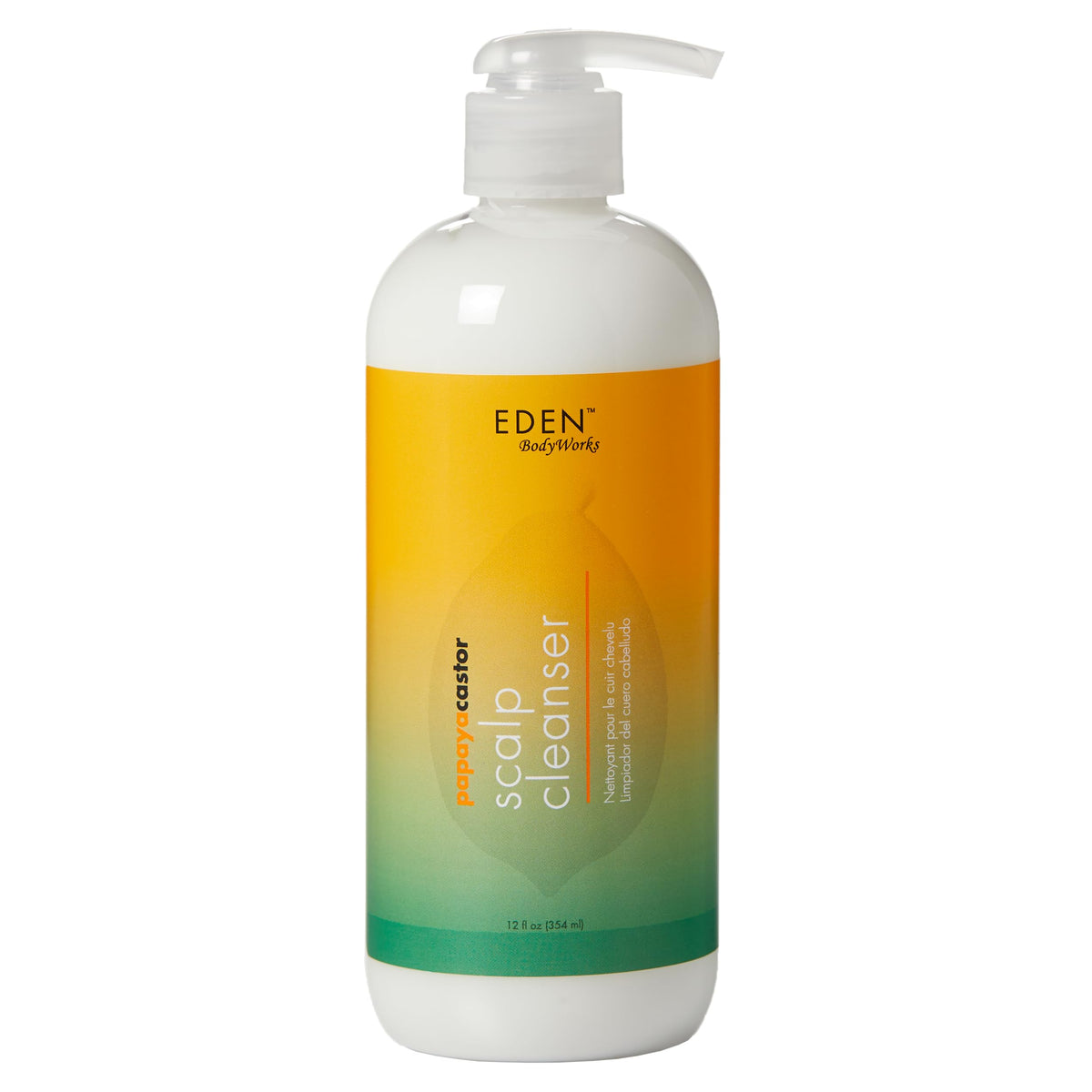 Eden Bodyworks Papaya Castor Scalp Cleanser - 12 Oz, Nourishing & Detangling Hair Care