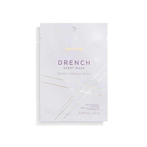 Karuna Skin Drench Hydrating Sheet Mask - Pore-Minimizing, Acne & Dark Spot Treatment, 22Ml