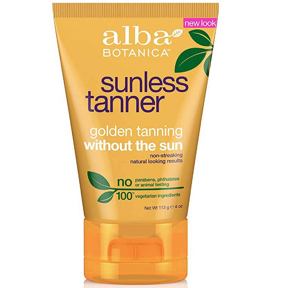 Alba Botanica Sunless Tanning Lotion, 2 Fl Oz (Pack Of 2) - Natural Bronzer, Easy Application