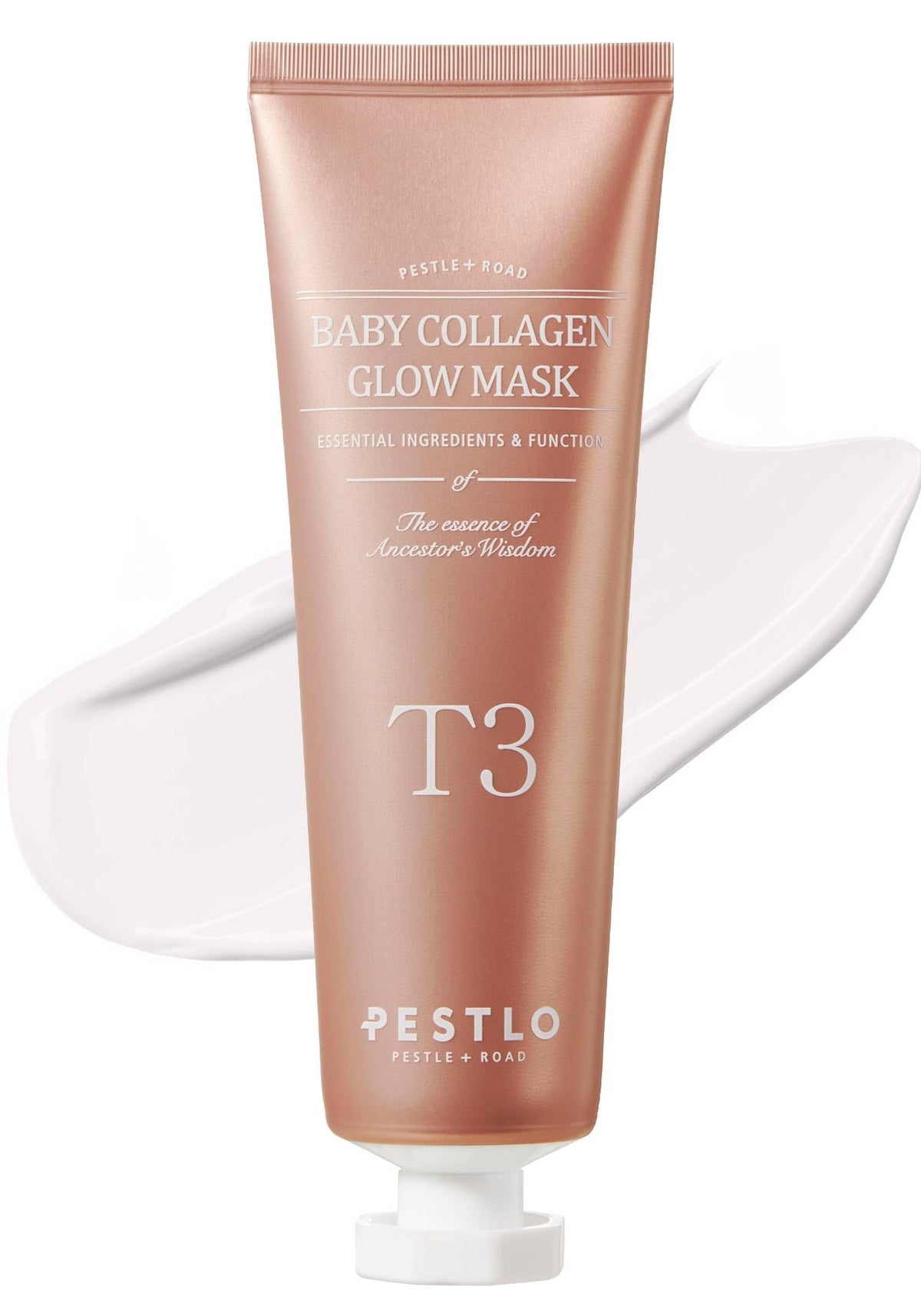 Pestlo Baby Collagen Glow Mask - Korean Peel Off Skincare For Elasticity & Firmness, 2.36 Fl Oz