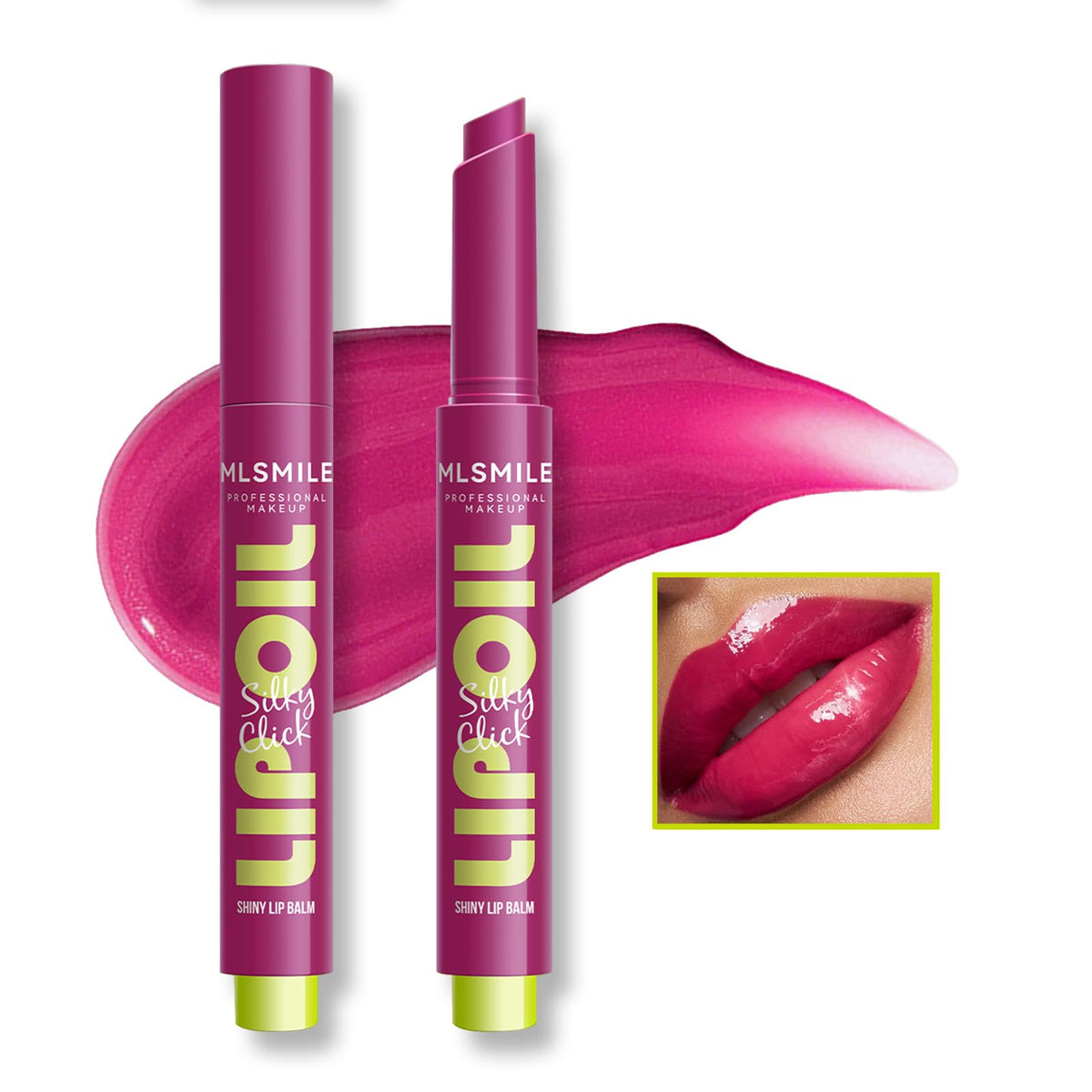 Charm Kiss Press Lipstick Lip Oil - Hydrating Jelly Gloss, Vivid Color, 06#