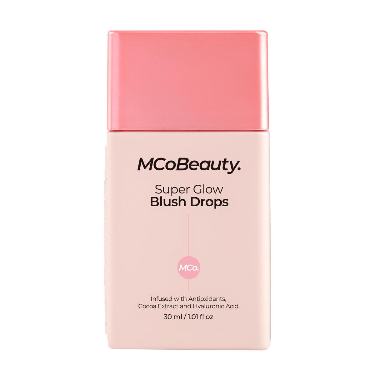 Mcobeauty Super Glow Blush Drops - Rose Pink Luminous Flush, Vegan & Cruelty Free, 1.01 Fl Oz