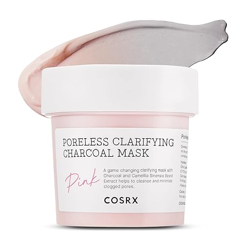 Cosrx Pink Pore Charcoal Mask 3.8Oz - Blackhead & Acne Control, Detox Clay Mask, Korean Skincare