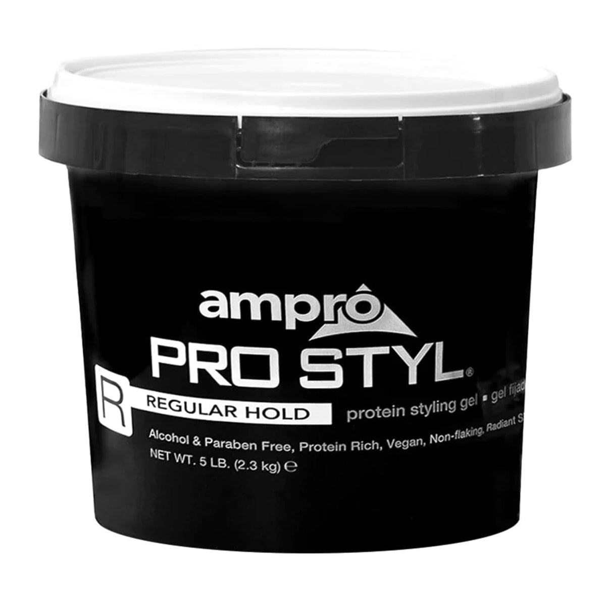 Ampro Pro Styl Styling Gel - Non-Flaking, Alcohol-Free, Vegan - 80 Oz, Flexible Hold