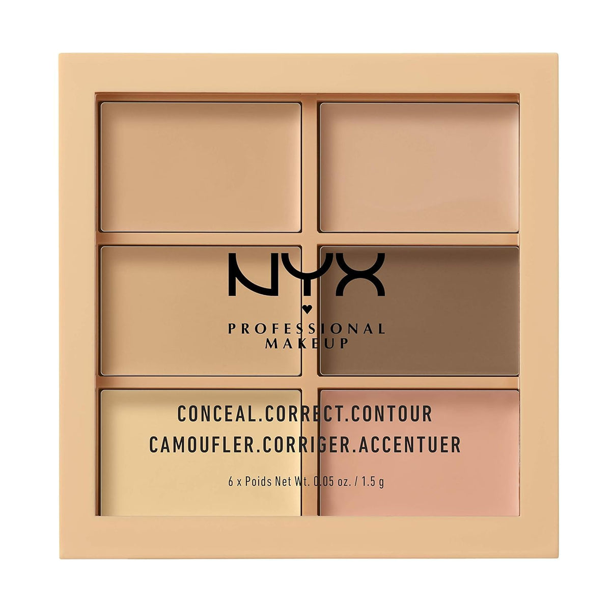 Nyx Professional Makeup Conceal Correct Contour Palette 01 Light - 1 Count