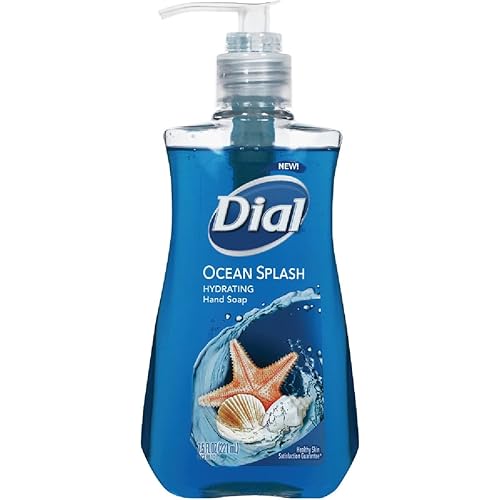 Dial Liquid Hand Soap Ocean Splash, 7.5 Fl Oz - Moisturizing Cleanser For Home & Travel