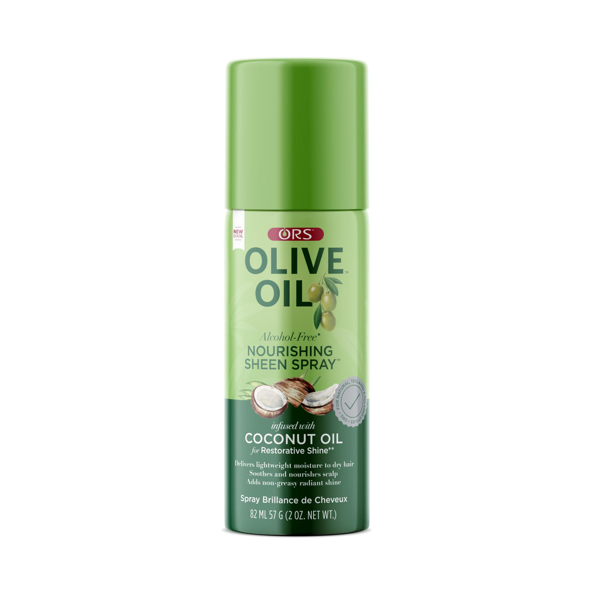 Ors Olive Oil Nourishing Sheen Spray With Coconut Oil, 11.7 Oz (Pack Of 4)