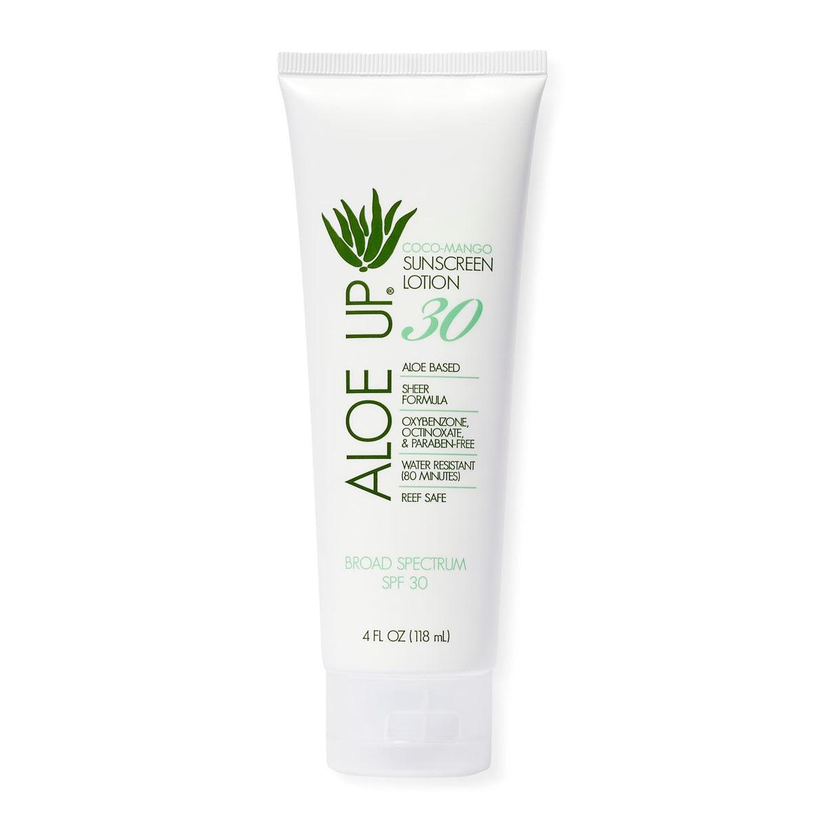 Aloe Up Aloe Vera Sunscreen Lotion Spf 30, Broad Spectrum, Alcohol-Free, Reef Friendly, 4 Oz