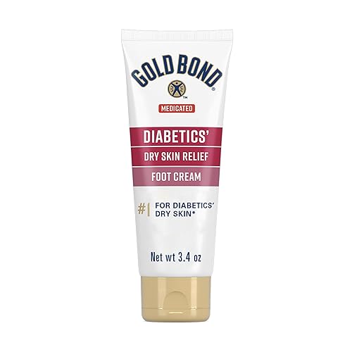 Gold Bond Medicated Diabetics' Dry Skin Relief Foot Cream, 3.4 Oz, Skin Protectant