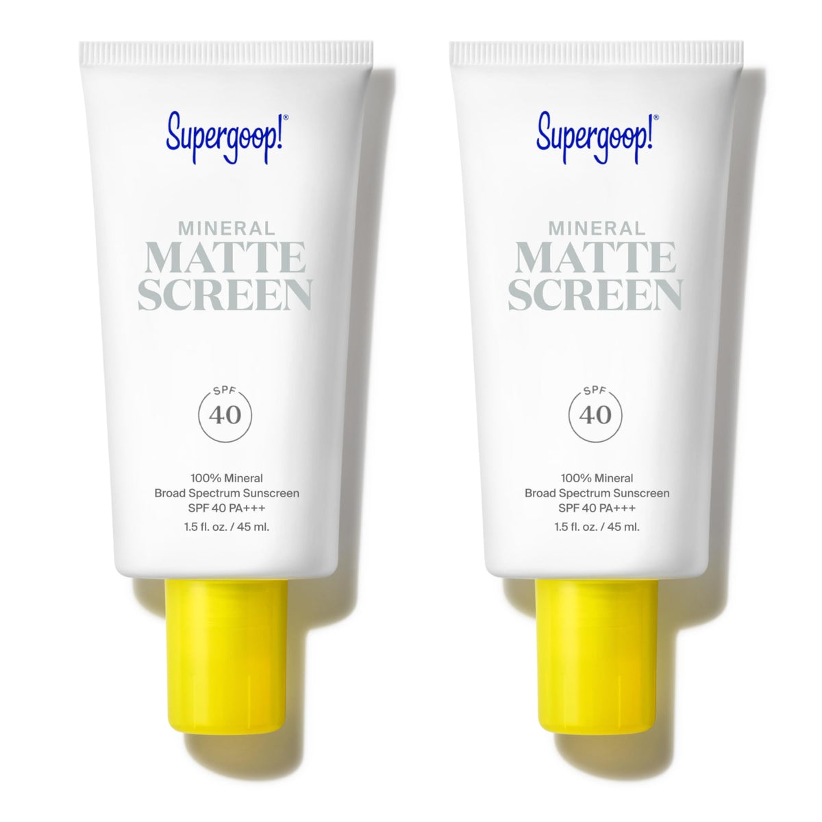 Supergoop! Mineral Mattescreen Spf 40 - Pack Of 2, Oil-Free, Water & Sweat Resistant Sunscreen