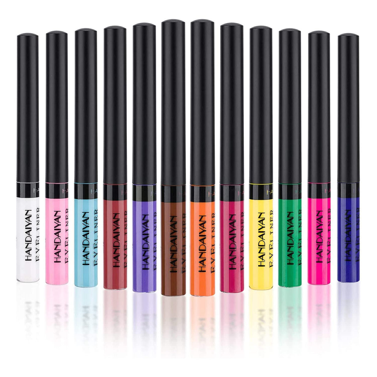 Venicare 12 Colors Liquid Eyeliner Set - Waterproof, Smudgeproof Neon Eye Liner For Makeup