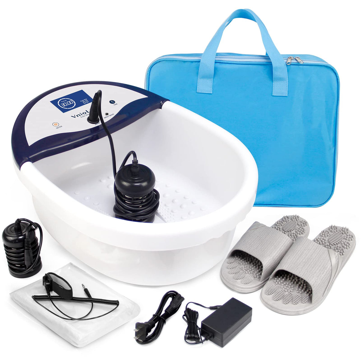 Vniolife Ionic Foot Bath Detox Machine With Lcd Display, Time Setting & Waist Strap