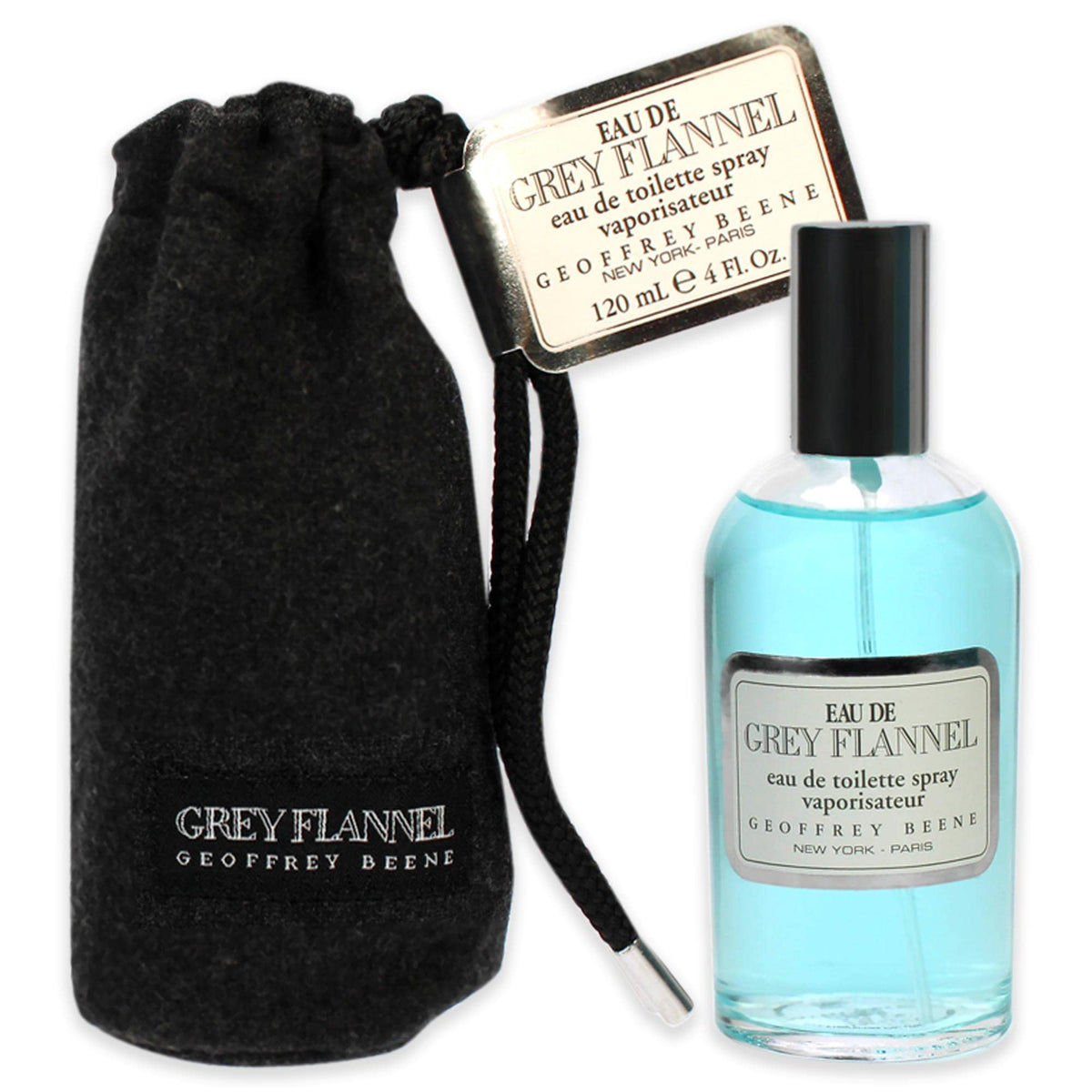 Geoffrey Beene Men's Cologne Eau De Grey Flannel EDT Spray 4 Fl Oz - Classic Fragrance for Men, Long-lasting Scent