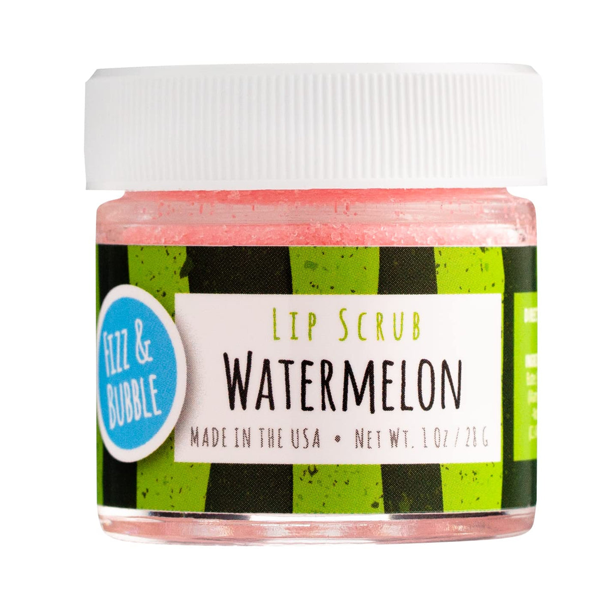 Fizz & Bubble Watermelon Lip Scrub - Exfoliating, Moisturizing, 1 Ounce