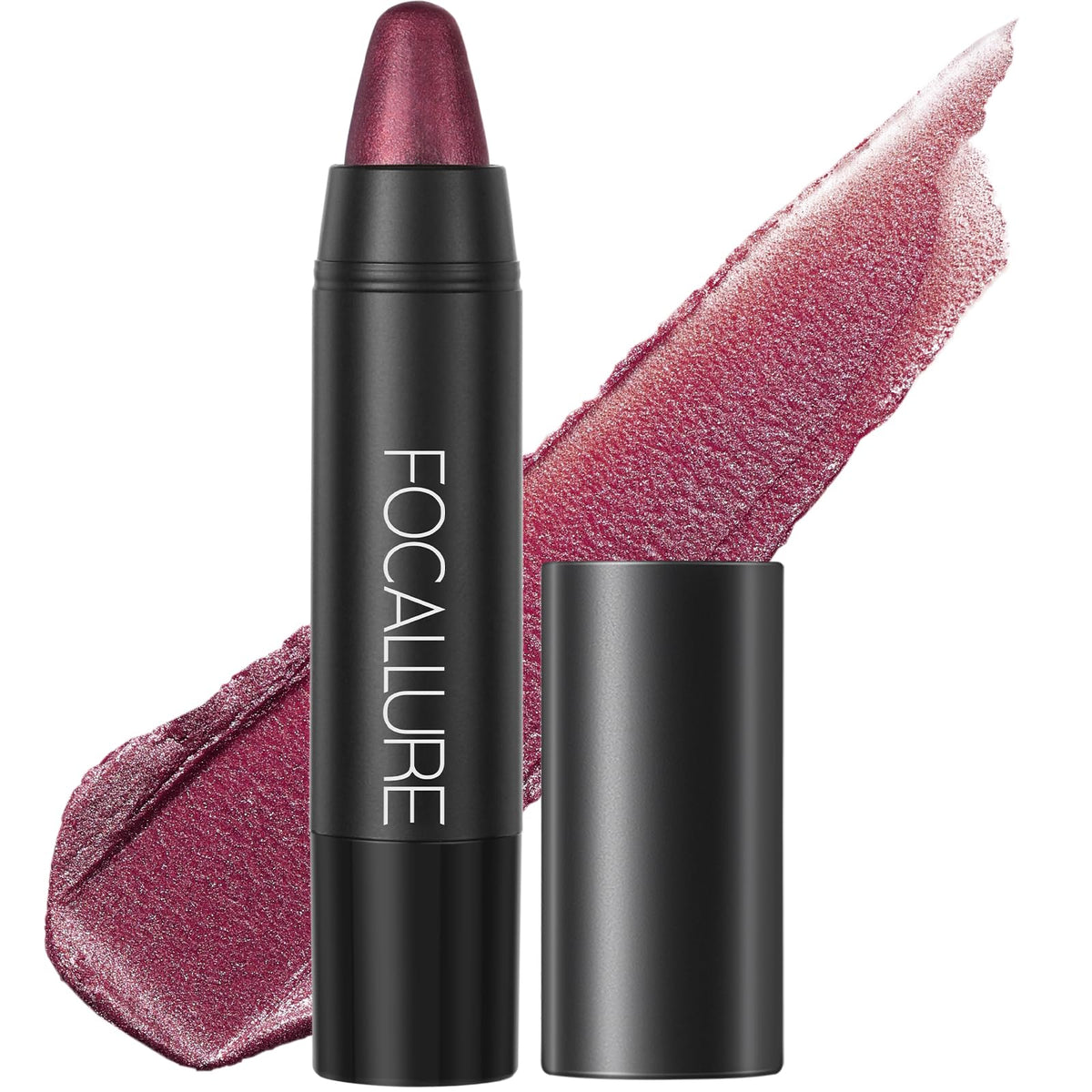 Focallure Ultra Chic Metallic Lipstick - Long Lasting, Lightweight, Rich Vitamin E, #30 Flame