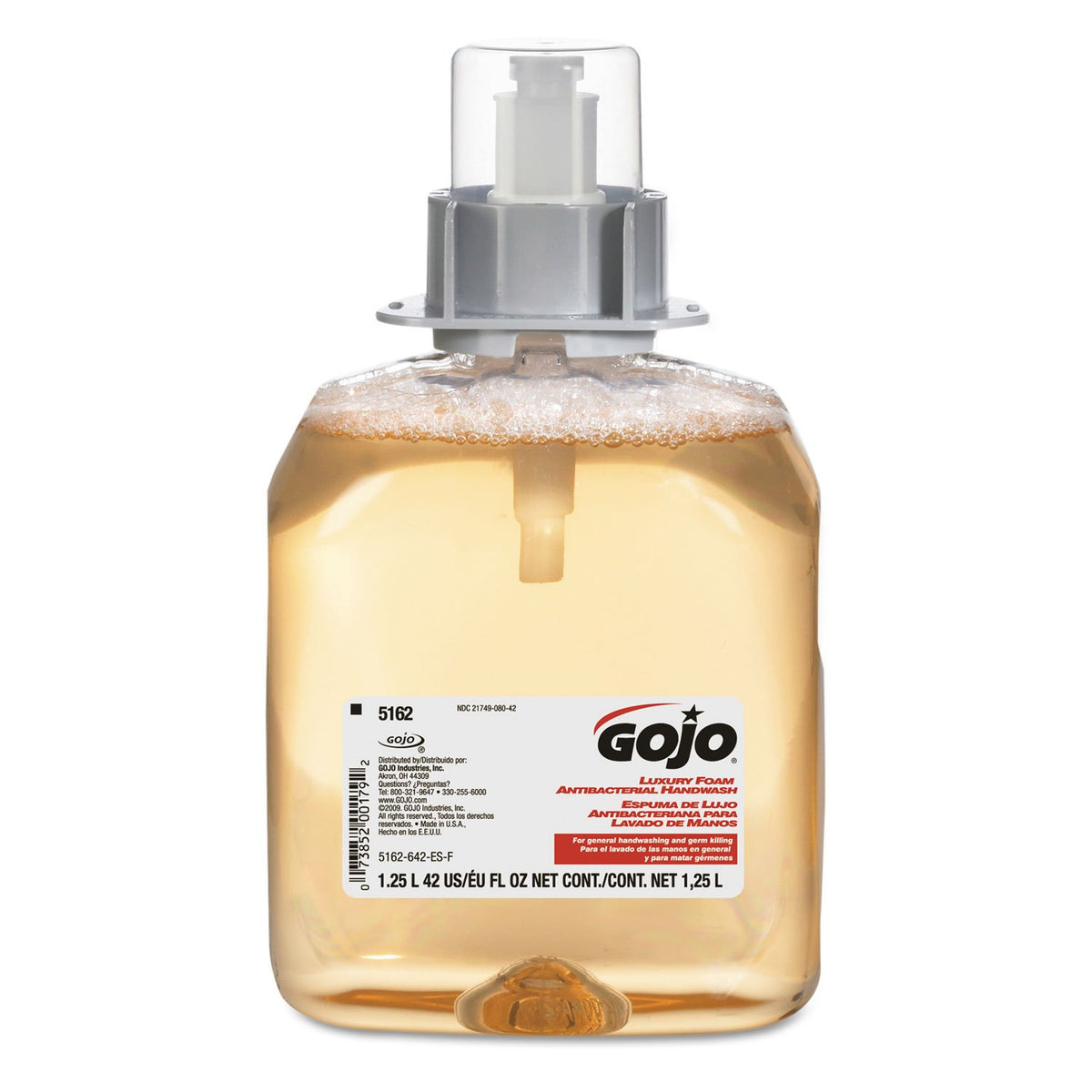 Gojo Luxury Foam Antibacterial Handwash, Fresh Fruit, 1250 Ml, Pack Of 3 For Fmx-12