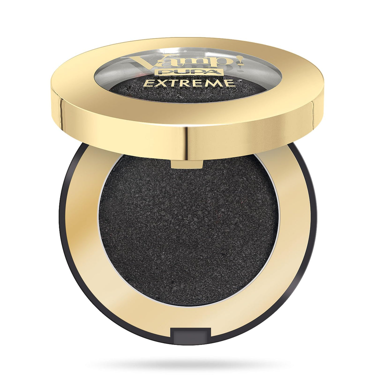 Pupa Milano Vamp! Extreme Eyeshadow 004 Extreme Black - High Pigment, Metallic Finish, 0.09 oz