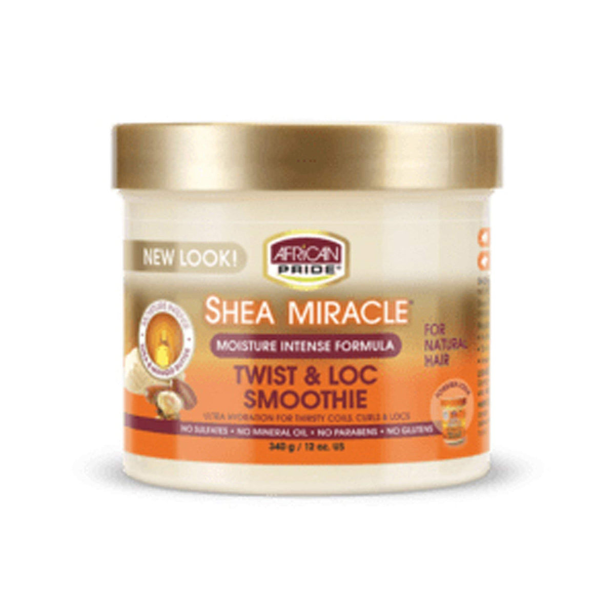 African Pride Shea Miracle Twist & Loc Smoothie - 12 Oz Moisturizing Hair Cream