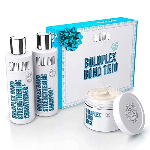 Boldplex Bond Restore Treatment Trio Gift Set - Hydrating Shampoo & Conditioner For Damaged Hair