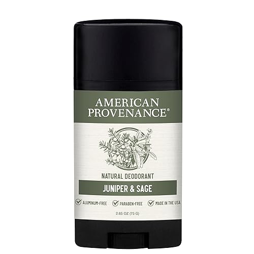 American Provenance Aluminum Free Deodorant - Juniper & Sage, 24Hr Odor Protection, 2.65oz