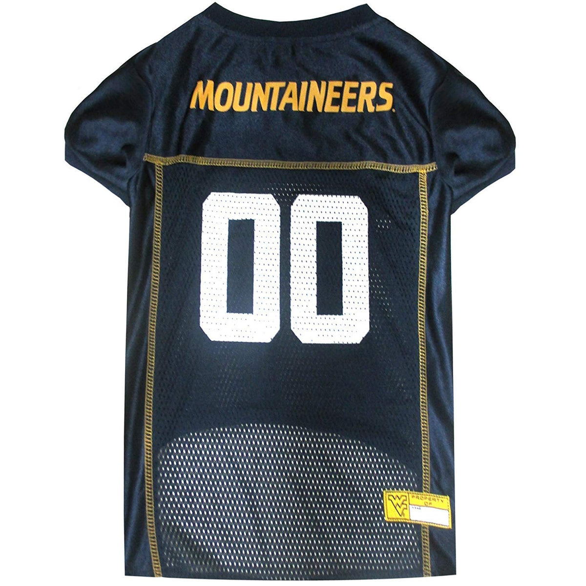 Pets First Ncaa College West Virginia University Mountaineers Mesh Jersey For Dogs & Cats, Size Small, Licensed Dog Jersey With Your Favorite Football/Basketball College Team