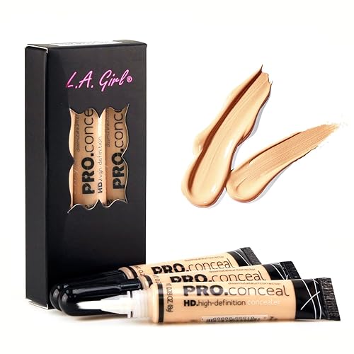 L.A. Girl Hd Conceal High Definition Concealer - Porcelain, 0.28Oz (Pack Of 3) - 