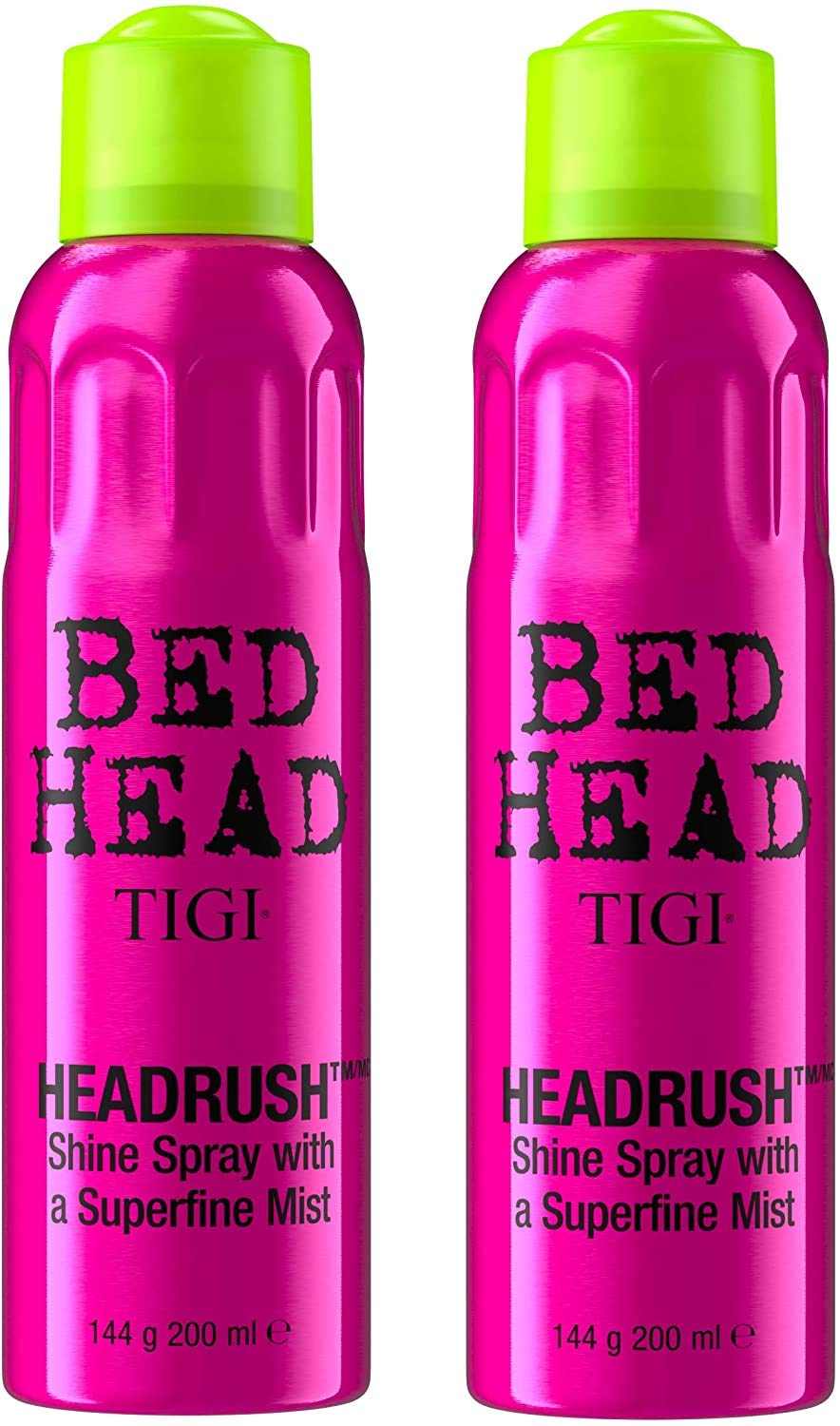 Tigi Bed Head Headrush Shine Mist Hair Spray, 5.3 Oz, Pack Of 2 - Unisex Shine &