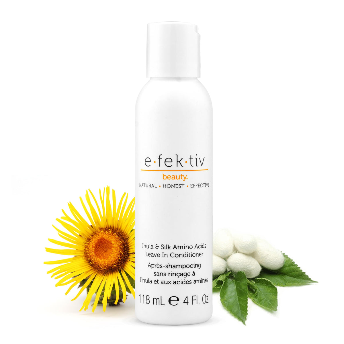 efektiv beauty Inula Plus Silk Amino Acids Leave In ConditionerDeeply Nourishes HairProvides a Boost of MoistureLeaves Tres