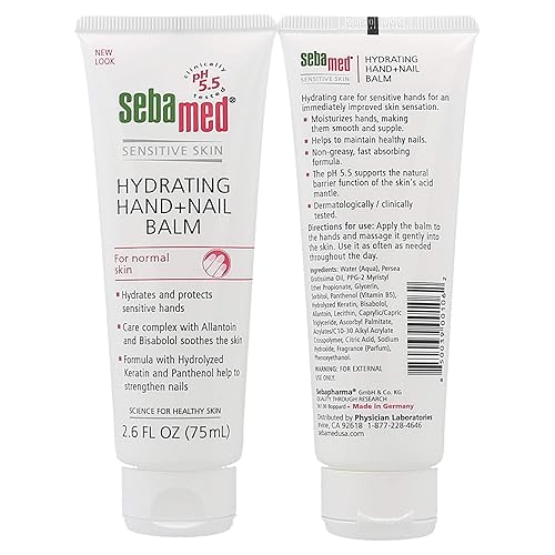 Sebamed Hand & Nail Balm - 2.6 Oz (75Ml), 2 Pack - Moisturizing Care For Healthy Skin