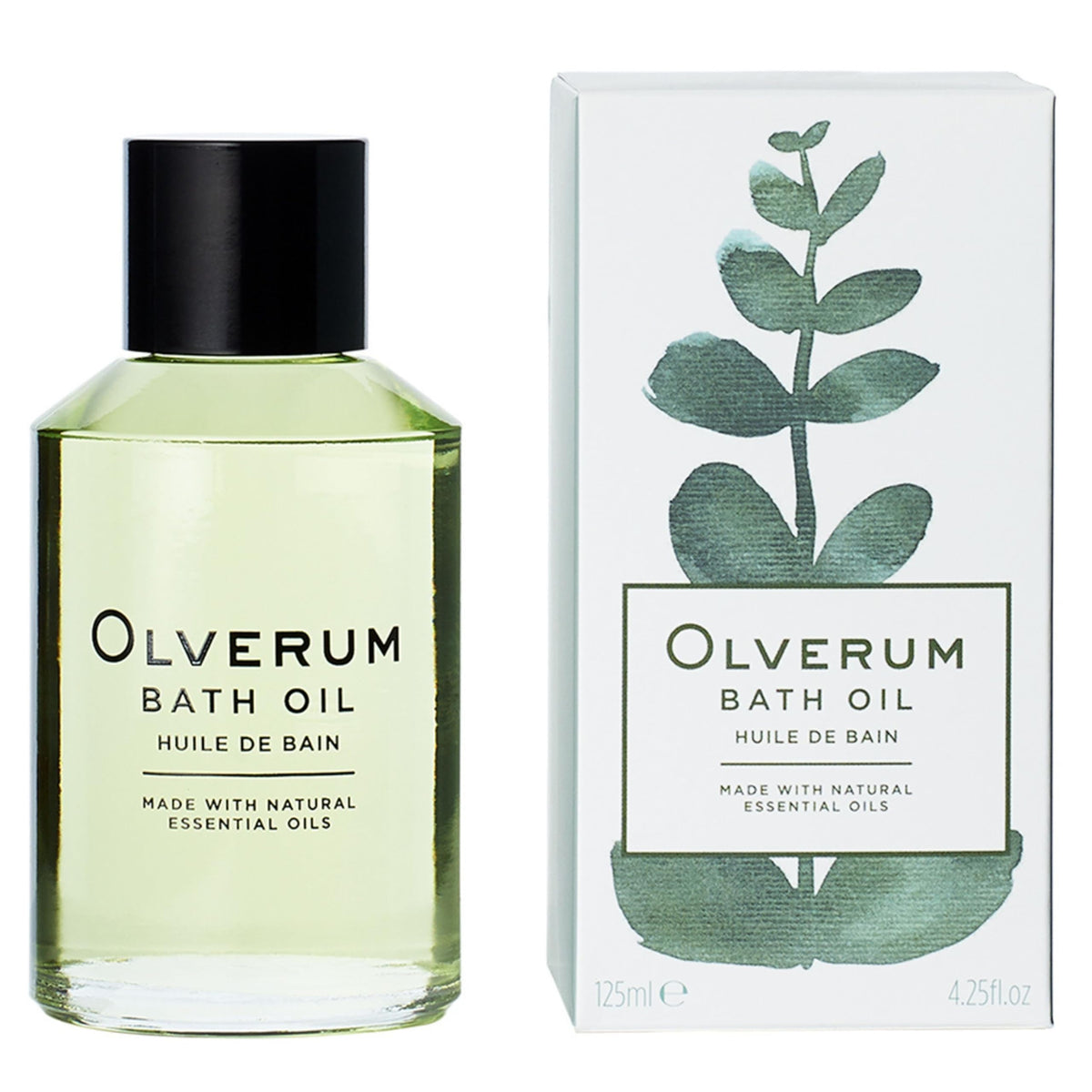 Olverum Natural Vegan Bath Oil - Revitalizing Clean Beauty, 4.25 Fl Oz (Cruelty-Free)