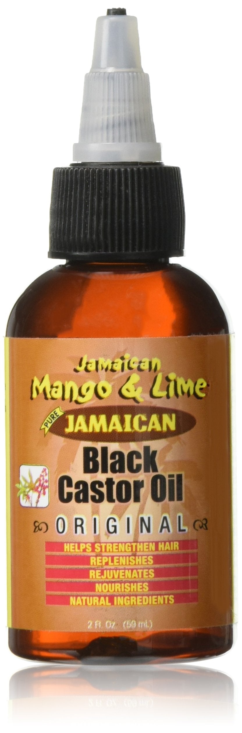 Jamaican Mango & Lime Black Castor Oil 2 Fl Oz - Original Natural Hair & Skin Moisturizer