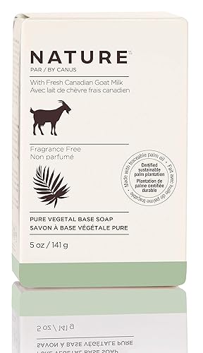 Nature By Canus Goat Milk Bar Soap, Fragrance Free, 5 Oz - Vitamin A, B3, Potassium, Zinc,