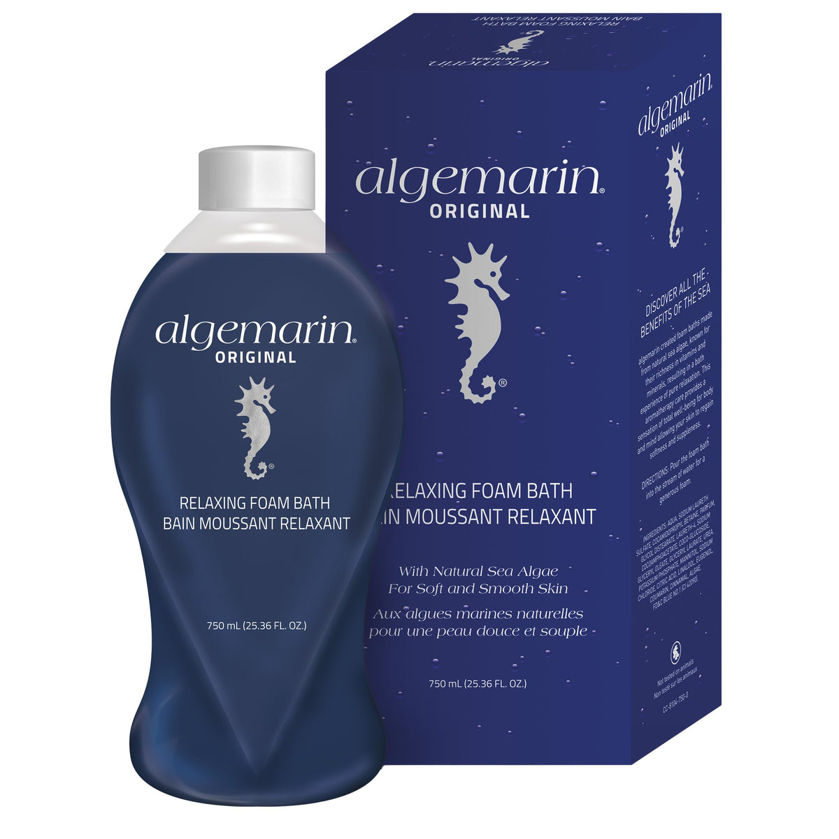 Algemarin Foam Bath - Original Scent European Sea Aromatherapy, 750 Ml (25.36 Fl Oz)