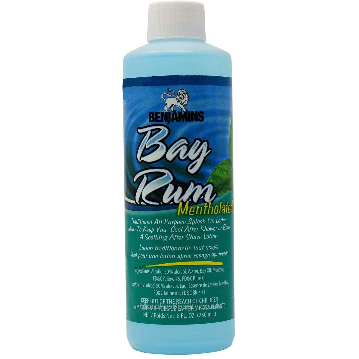 Benjamins Bay Rum Mentholated 8 Fl Oz - Refreshing Aftershave For Men