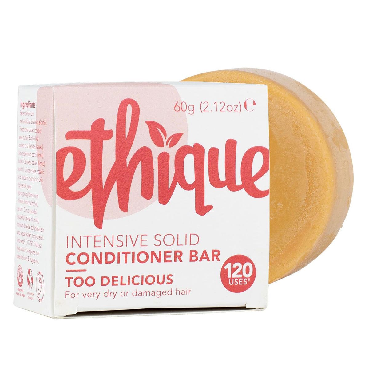 Ethique Conditioner Bar For Dry & Damaged Hair - Vegan, Sulfate & Paraben Free, 2.12 Oz